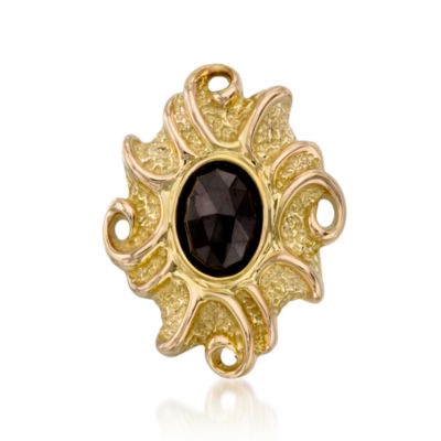 C. 1980 Vintage 7.00 Carat Garnet Pin Pendant In 14kt Yellow Gold. 18" &mdash; Alt Image 3