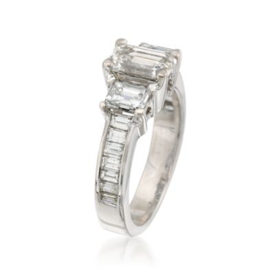 C. 1990 Vintage 3.25 ct. t.w. Diamond Solitaire Ring in 14kt White Gold. Size 5.25 &mdash; Alt Image 3