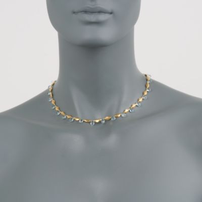 C. 1990 Vintage 19.00 ct. t.w. Topaz Necklace In 18kt Yellow Gold. 15.5" &mdash; Alt Image 2