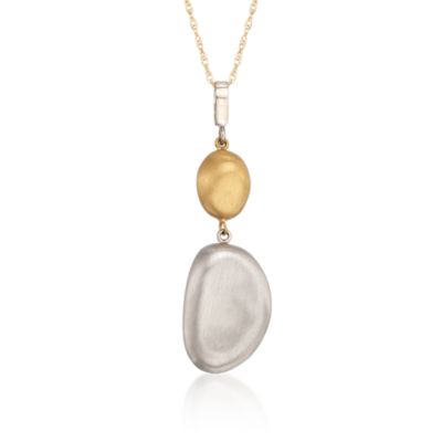 Nugget Necklace in Two-Tone &mdash; Alt Image 1