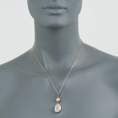 Nugget Necklace in Two-Tone &mdash; Alt Image 3