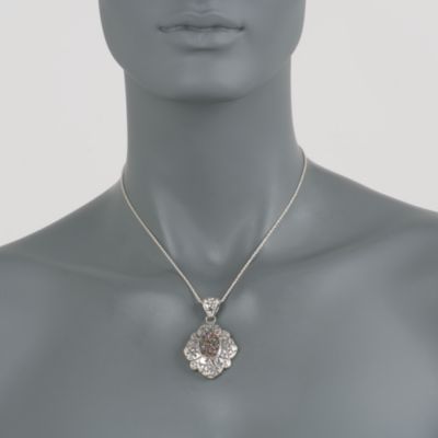 Balinese Drusy Pendant In Sterling Silver &mdash; Alt Image 2