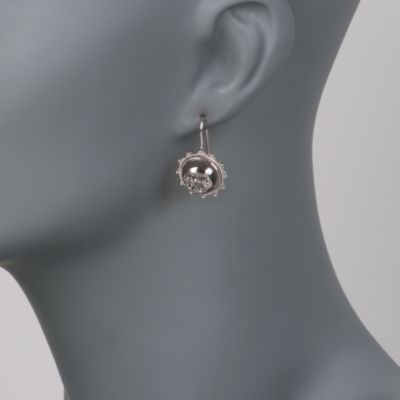 Silver Drusy Earrings in Sterling Silver &mdash; Alt Image 2