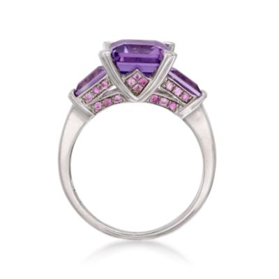 3.95 ct. t.w. Amethyst Ring in Sterling Silver &mdash; Alt Image 4
