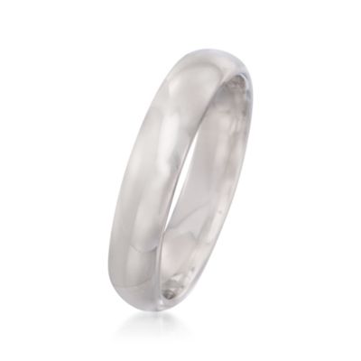 4mm Sterling Silver Wedding Ring &mdash; Alt Image 3