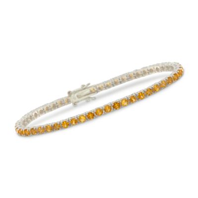 5.00 ct. t.w. Citrine Tennis Bracelet in Sterling Silver. 7.5" &mdash; Alt Image 1