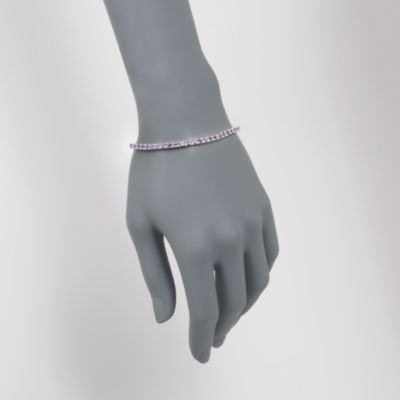 5.00 ct. t.w. Purple Amethyst Tennis Bracelet in Sterling Silver. 7.5" &mdash; Alt Image 2