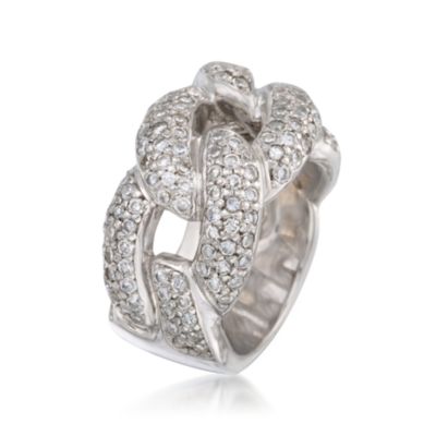 2.50 ct. t.w. CZ Knot Ring in Sterling Silver &mdash; Alt Image 3
