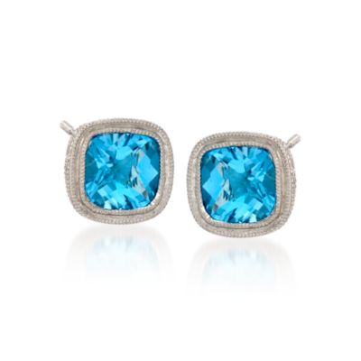 1.95 ct. t.w. Blue Topaz Earrings In Sterling Silver &mdash; Alt Image 1