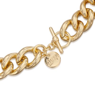 Sterling Silver and 14kt Gold Plate Large Link Necklace. 20" &mdash; Alt Image 3
