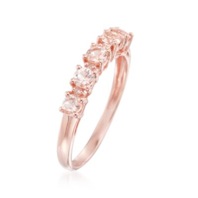.50 ct. t.w. Pink Morganite Ring With Diamonds in Sterling Silver &mdash; Alt Image 3