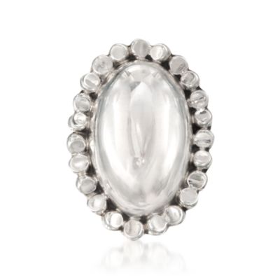 Oval Medallion Ring in Sterling Silver &mdash; Alt Image 1