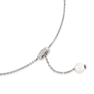 Mikimoto Special Edition Akoya "Pearl in Motion" Necklace and Earring Set in 18kt White Gold. 19" &mdash; Alt Image 6