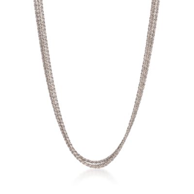 Italian Sterling Silver Triple Rope Necklace &mdash; Alt Image 1