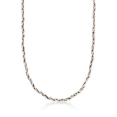 Italian Sterling Silver Rope-Twist Necklace &mdash; Alt Image 1