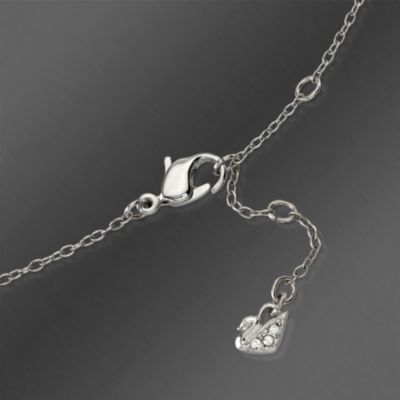 Swarovski Crystal Faux Pearl "Rumor" Pendant Necklace. 15 3/4" &mdash; Alt Image 3