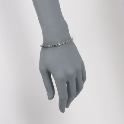3.00 ct. t.w. Black Diamond Tennis Bracelet in Sterling Silver. 7" &mdash; Alt Image 2