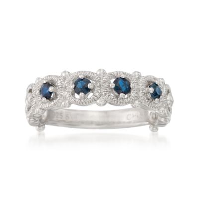 .35 ct. t.w. Sapphire 4-Stone Ring in Sterling Silver &mdash; Alt Image 1