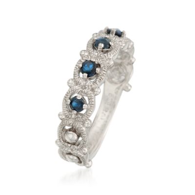 .35 ct. t.w. Sapphire 4-Stone Ring in Sterling Silver &mdash; Alt Image 3