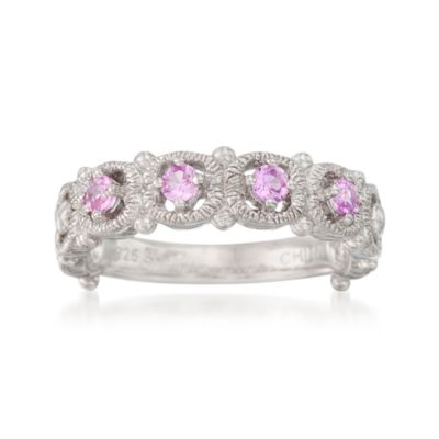 .35 ct. t.w. Pink Sapphire 4-Stone Ring In Sterling Silver &mdash; Alt Image 1