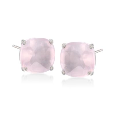 7.50 ct. t.w. Pink Quartz Stud Earrings In Sterling Silver &mdash; Alt Image 1