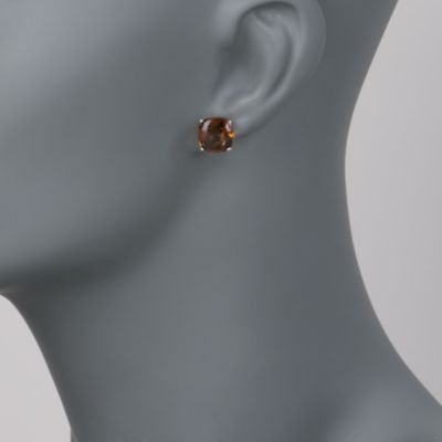 7.55 ct. t.w. Brown Quartz Stud Earrings In Sterling Silver &mdash; Alt Image 2