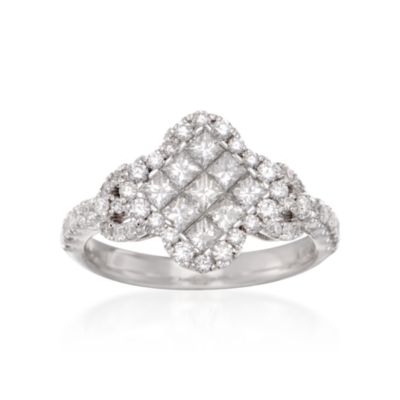 Gregg Ruth 1.22 ct. t.w. Diamond Ring in 18kt White Gold. Size 6.5 &mdash; Alt Image 1