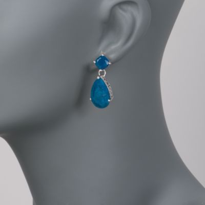 22.00 ct. t.w. Aquamarine Earrings in Sterling Silver &mdash; Alt Image 2