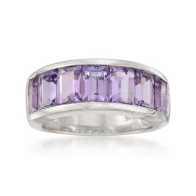 4.20 ct. t.w. Amethyst Ring in Sterling Silver. Size 6 &mdash; Alt Image 1