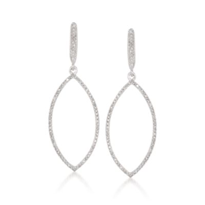 .53 ct. t.w. Diamond Marquise Earrings in 14kt White Gold &mdash; Alt Image 1