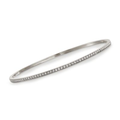 Swarovski Crystal "Ready" Clear Bangle Bracelet. 8" &mdash; Alt Image 1