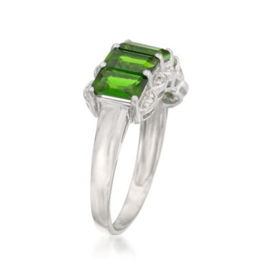 2.75 ct. t.w. Green Chrome Diopside Ring in Sterling Silver &mdash; Alt Image 3