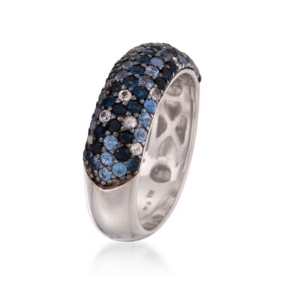 2.40 ct. t.w. Blue Sapphire Ring in Sterling Silver &mdash; Alt Image 3