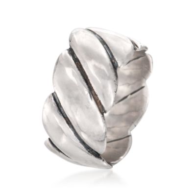 Balinese Sterling Silver Twist Ring &mdash; Alt Image 3