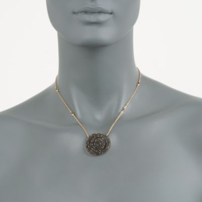6.85 ct. t.w. Black CZ Spiral Necklace in 14kt Over Sterling &mdash; Alt Image 2