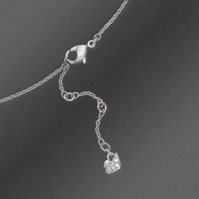 Swarovski Crystal "Phoebe" Blue and Clear Crystal Pendant Necklace. 15.75" &mdash; Alt Image 3