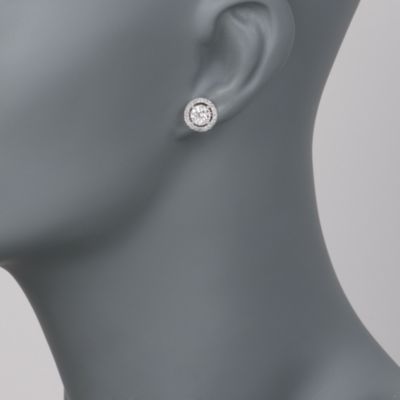 1.15 ct. t.w. Diamond Stud Earrings in 18kt White Gold &mdash; Alt Image 2