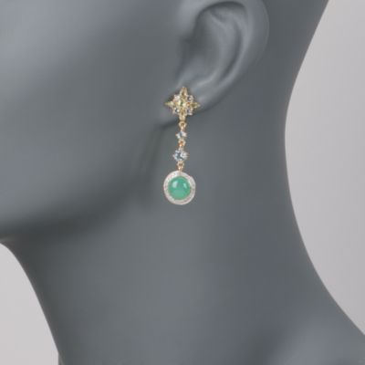 2.45 ct. t.w. Multi-Gemstone Drop Earrings With .15 ct. t.w. Diamonds In Vermeil &mdash; Alt Image 2