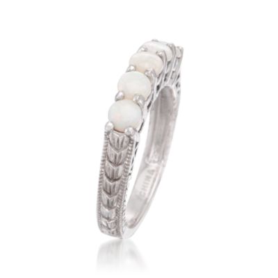 Opal 5-Stone Ring in Sterling Silver &mdash; Alt Image 3