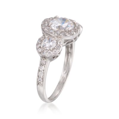 2.10 ct. t.w. CZ Ring in Sterling Silver &mdash; Alt Image 3