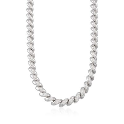 Italian San Marco Necklace in Sterling Silver &mdash; Alt Image 1