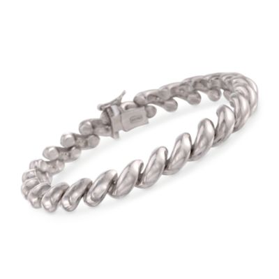 Italian San Marco Bracelet in Sterling Silver &mdash; Alt Image 1