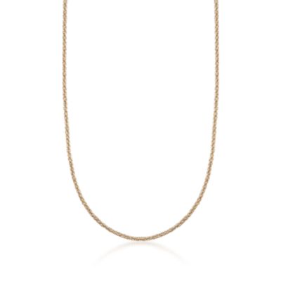 Italian 14kt Yellow Gold Rope Necklace. 20" &mdash; Alt Image 1