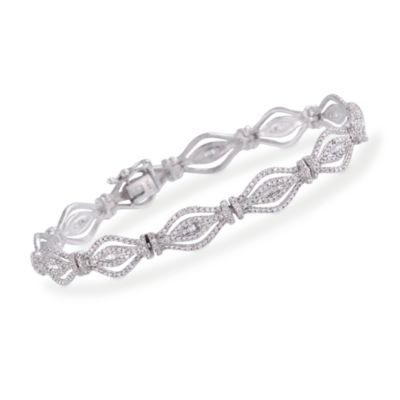 2.20 ct. t.w. Pave Diamond Link Bracelet in 14kt White Gold. 7" &mdash; Alt Image 1