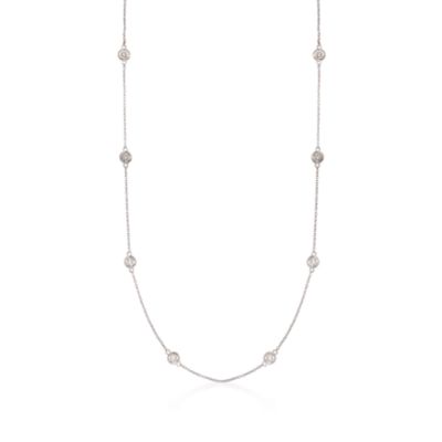 .50 ct. t.w. Diamond Station Necklace in Platinum &mdash; Alt Image 1