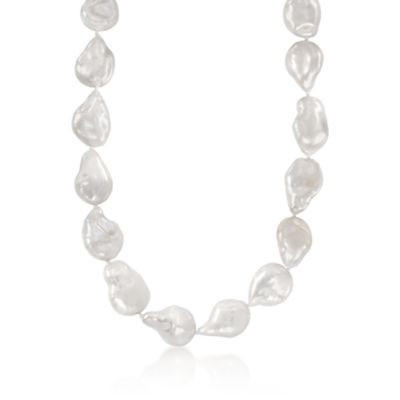 15-16mm Baroque Pearl Necklace in 14kt Yellow Gold &mdash; Alt Image 1
