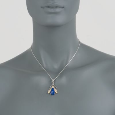 Lapis Fly Necklace in Sterling Silver &mdash; Alt Image 2