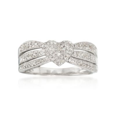 .25 ct. t.w. Diamond Heart Ring in 14kt White Gold &mdash; Alt Image 1