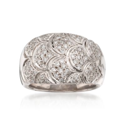 C. 1990 Vintage 1.00 ct. t.w. Diamond Ring in 18kt White Gold. Size 6.5 &mdash; Alt Image 1