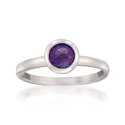 .50 Carat Amethyst Ring in Sterlnig Silver. Size 6 &mdash; Alt Image 1